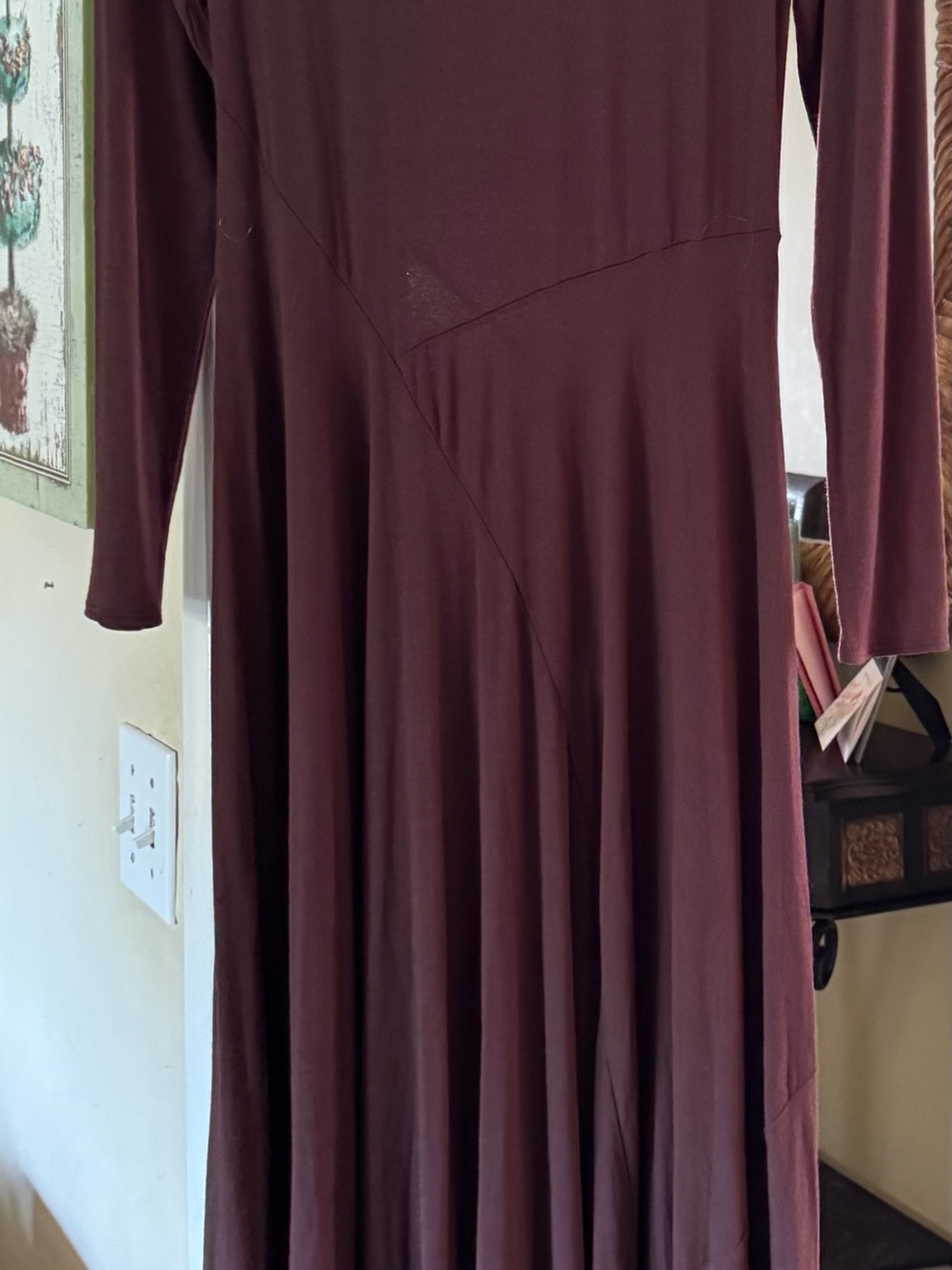 Free People Pescado Chocolate Brown Long-Sleeve Maxi Dress - Picture 4 of 6